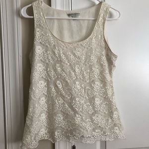White lace blouse by Banana Republic